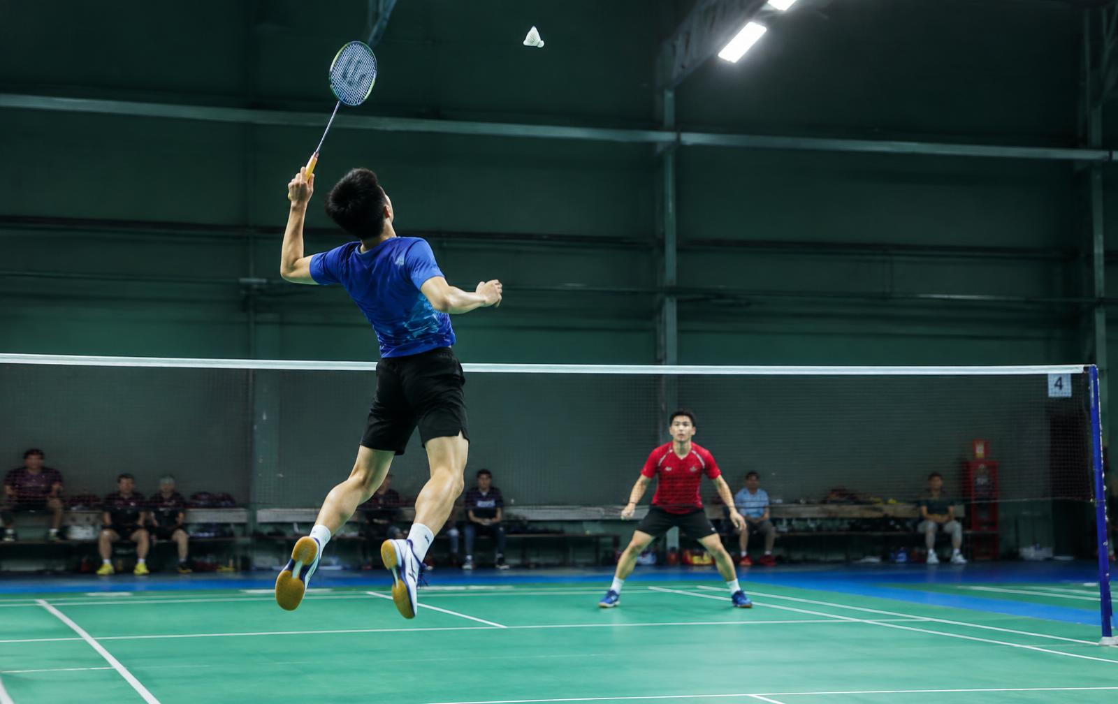 Badminton match