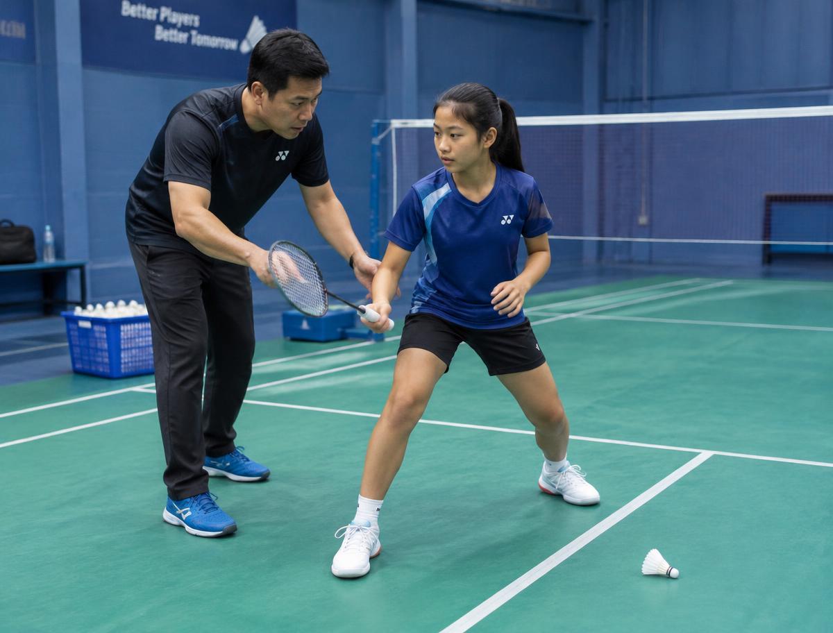 Badminton training